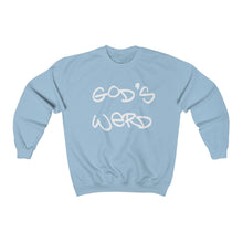 Load image into Gallery viewer, God&#39;s Werd | Crewneck Sweatshirt
