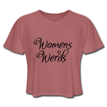 Load image into Gallery viewer, &quot;Women&#39;s Werds&quot; | Women&#39;s Cropped T-Shirt - mauve
