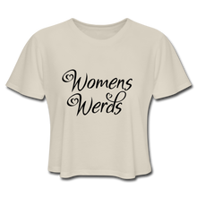 Load image into Gallery viewer, &quot;Women&#39;s Werds&quot; | Women&#39;s Cropped T-Shirt - dust
