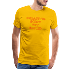 Load image into Gallery viewer, &quot;Creatives Don&#39;t Get Bored&quot; | T-shirt - sun yellow
