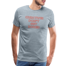 Load image into Gallery viewer, &quot;Creatives Don&#39;t Get Bored&quot; | T-shirt - heather ice blue
